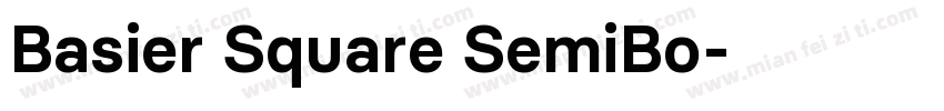 Basier Square SemiBo字体转换